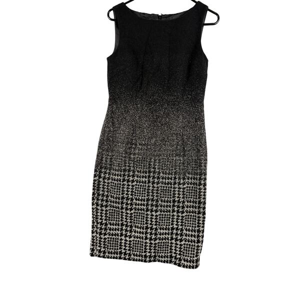 Talbots Dresses & Skirts - Talbots Wool Blend Houndstooth Sheath Dress | Size 2 | Classic Black & Gray